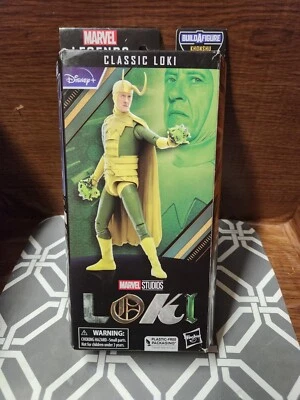 Boneco Marvel Legends CLASSIC LOKI 6"! Boneco Khonshu Build A caixa danificada - Imagem 1 de 2