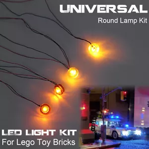 Kit illuminazione luce LED universale per mattoncini giocattolo LEGO 4 lampada rotonda - Foto 1 di 8