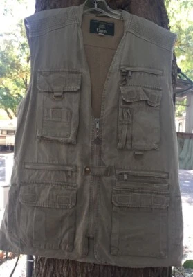 Vintage ORVIS Fishing Cargo Hunting Sport Vest Safari Field Outdoor Canvas Large - Image 1 of 4