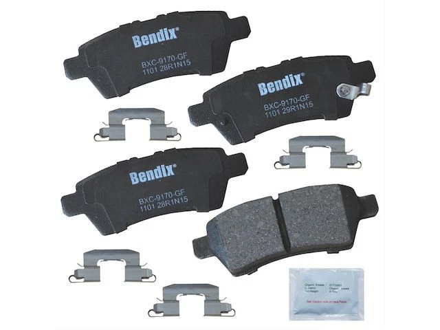 Juego de pastillas de freno traseras para Nissan Pathfinder 2005-2012 Bendix 18424NNZR 2006 2007 Foto 1 de 2