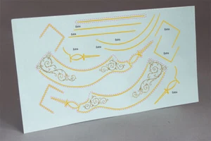 PRE CUT BACK BRACKET WATER SLIDE DECAL for VICTOR 1 & 2 EARLY PHONOGRAPH - Picture 1 of 10