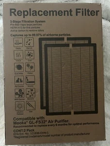 GL-FS32 HEPA H13 Replacement Filter Compatible with Mooka GL-FS32 Air Purifier - Imagen 1 de 2