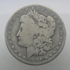 1896-O U S Silver Morgan Dollar $1 Coin 90% Silver - Picture 1 of 2