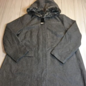Lane Bryant Women’s pea Coat Gray Hoodie  Jacket Size 18/20 NWT - Picture 1 of 15