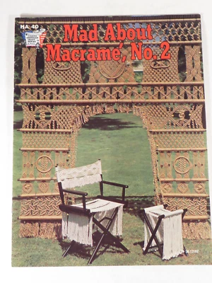 Vintage Macrame' Booklet Mad About Macrame' No2 - Image 1 of 4