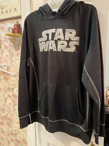 Star Wars men's L activewear hoodie shirt black - Picture 1 of 3