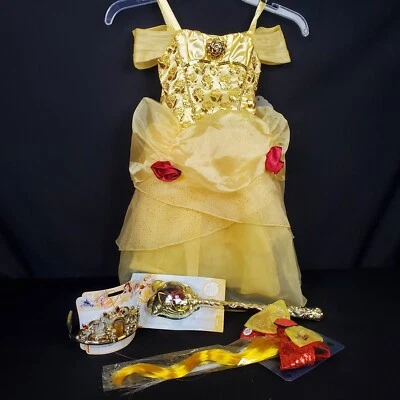 Size 3 Disney Park Castle Collection Girls Princess Belle Dress Costume Set NEW - Image 1 of 4