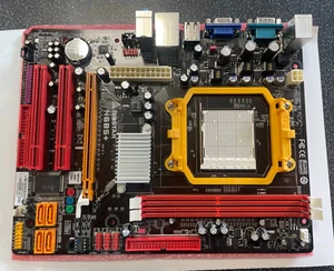 BIOSTAR MAINBOARD N68S+ FOR AMD PROCESSOR M2+. NVidia GeForce 7025. Motherboard - Picture 1 of 6