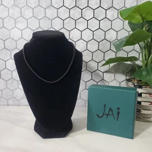 JAI John Hardy Black Onyx Beaded Necklace with Sterling Silver Clasp - Picture 1 of 10
