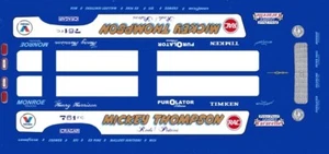 Mickey Thompson Pistons & Rods 70's Vega Funny Car 1/64th Scale Slot Car Decals