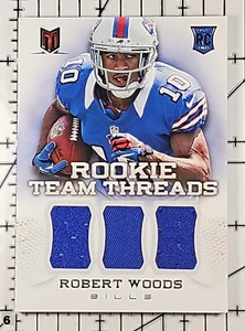 ROBERT WOODS 2013 Momentum Rookie Team Threads Triple Jersey #8 57/299 RC - Picture 1 of 2