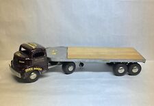 Vintage Smith Miller Flatbed Toy John Deere Truck Hauler Smitty Toys, California