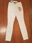 Neue Long Tall Sally Skinny Ripped Stretch Jeans Wei In Gr. 40 Np 85.99