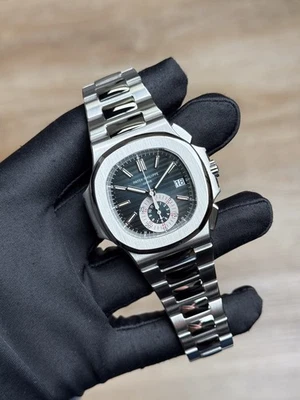 Pulsera Patek Philippe Nautilus Esfera Azul Acero Inoxidable Completa 5980/1A-001 Foto 1 de 4