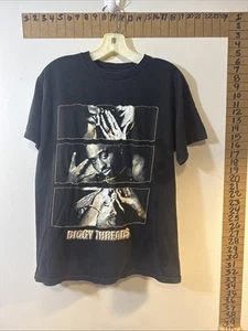 Camiseta Biggy Threads Talla M Hombres Años Noventa Negra Gráfica TuPac Shakur Manga Corta - Imagen 1 de 4