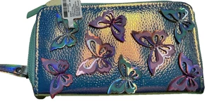 CLAIRE'S Portafoglio Pochette Multifunzione Moda Farfalla Iridescente 4x6" #CLAR - Foto 1 di 5