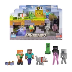Mattel Minecraft World Builder Pack Toys Includes 7 Action Figures Suitable Kids - Picture 1 of 6