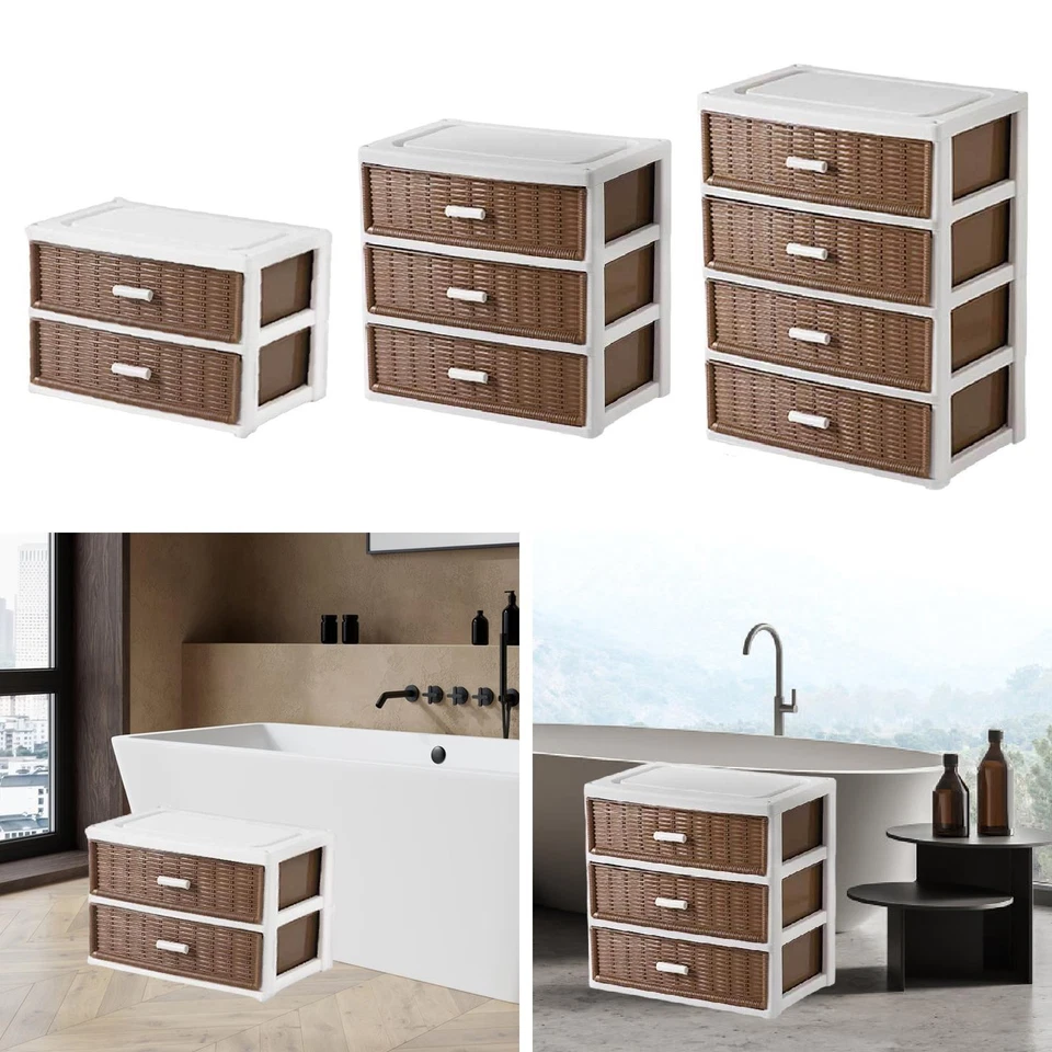 Storage Cabinet with Drawers Organization Japanese Style Storage Organizer Toys - Image 1 of 1