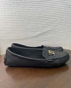 Tory Burch Kendrick Pebbled Black leather driving loafers Women’s Size 10.5 M - Picture 1 of 13