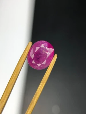 1.75 Cts Natural Included ruby Pinkish Red Color Oval Shape gemstone - Image 1 of 4