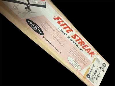 Top Flite Baby Flite Streak Control Line Balsa R/c Model airplane Kit - Image 1 of 4