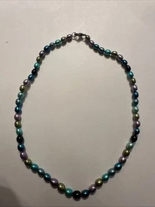 18” Honora 925. Multi-Colored Baroque Pearl Necklace - Picture 1 of 10