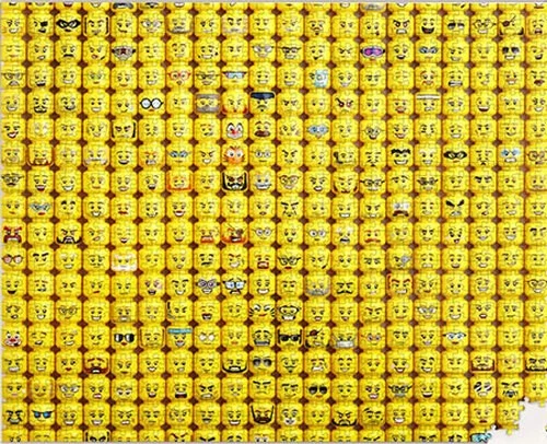 Puzzle (1000 T.) LEGO® Gesichter (Galison/Mudpuppy) NEU/OVP