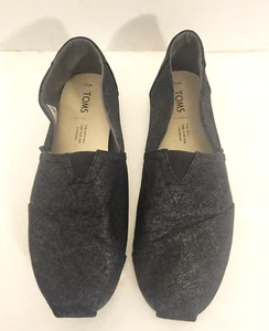 Toms schwarze Damen-Flats Größe 10. - Bild 1 von 11
