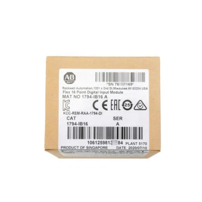 New Factory Sealed Allen Bradley 1794-IB16 SER A Flex I/O Input Module - Image 1 of 3