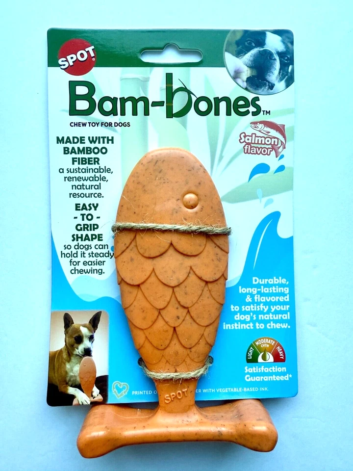 SPOT Bam-Bones Fish Dog Toy