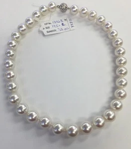 12x14.5mm Sea Pearls Strand ,White Rose Color. Well Matched. - Picture 1 of 12