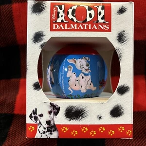 101 Dalmatiner Disney Kugel Ornament - blau selten Vintage im Karton - Bild 1 von 9