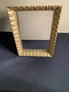 Vintage Pre 1960's Vanity Stand Alone Dresser Table Top Wood Framed Mirror MCM? - Picture 1 of 16