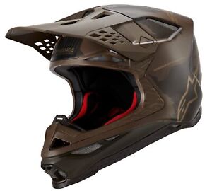 Alpinestars Supertech M10 Squad LE 23 MX Offroad Helmet Dark Brown/Gold
