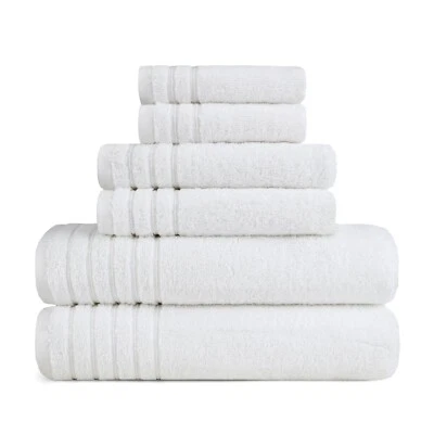BW Luxe Home - 100% Soft Turkish Cotton 6 Piece Towel Set 2 Bath, 2 Hand, 2 Wash - Image 1 of 4