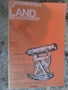 Fundamentals of Land Measurement April 1971 - E7K - Picture 1 of 6