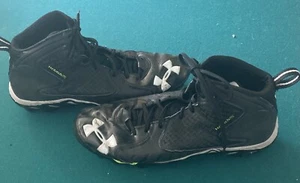 Under Armour Mens Football Cleats Size 13 Black 1258021-001 In Great Condition! - Picture 1 of 6