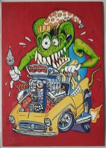 1996 Rat Fink card "Rat Finks Don't Lie" by Ed "Big Daddy" Roth