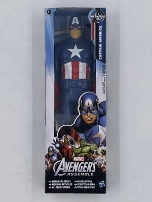 Экшн-фигурка Капитана Америка 12 дюймов Marvel Avengers Assemble Titan Hero Series - Изображение 1 из 2