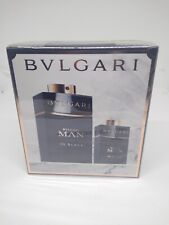 Bvlgari Hombre de Negro eau de parfum EDP 2 piezas juego de regalo 100 ml-3,4 oz descontinuado