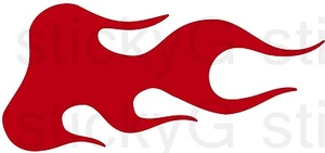 2x Flame Vinyl Decal Stickers - Car Truck Windows RC Cars Models Snow Boards  - Bild 1 von 2
