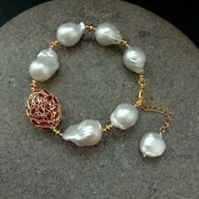 Mujer Calidad única y elegante moda Rhinestone Regalo Anillo de perla Checa Perlas de Imitación