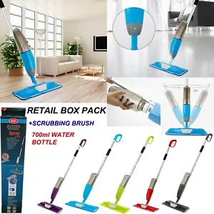 700Ml Spray Mop Microfibre Water Spraying Floor Cleaner Kitchen Tiles Marble UK - Picture 1 of 24