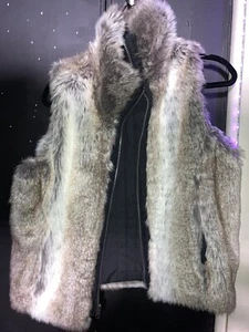 Weatherproof Black w/Faux Fur Reversible Vest w/Pockets SMALL - Picture 1 of 3