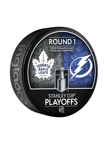 2023 Stanley Cup Playoffs Dueling Puck Toronto Maple Leafs / Tampa Bay Lightning Cover