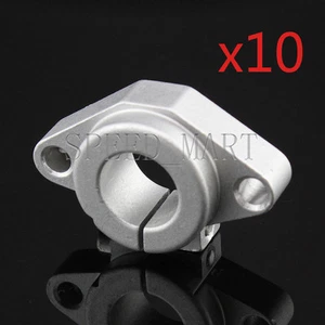 10 PIEZAS SHF16 16 mm Soporte de varilla de aluminio Eje de riel lineal Soporte Rodamiento CNC - Imagen 1 de 4