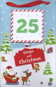Christmas Advent Calendar "Sleeps Until Christmas" Countdown Tear Off Sheets - Picture 1 of 1
