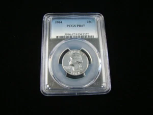 1964 Washington Silver Quarter PCGS Graded PR67 #41945322 - Picture 1 of 4