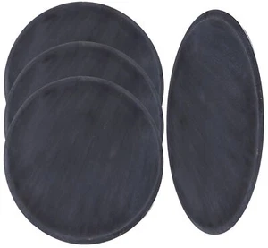 CLEENTABLE Wooden Plates Round Dinner Plates 11 Inch Acacia Wood Serving Tray... - Picture 1 of 9