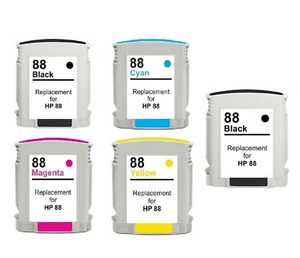 5 CARTUCCE PER HP 88 OfficeJet Pro L7000, L7880, L7680, L7780, L7580, L7480 - Foto 1 di 1